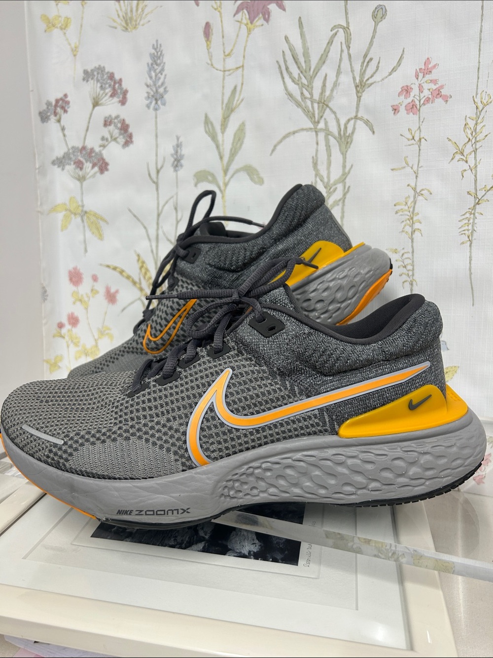 Nike Gray & Yellow Running Shoes - Cushioned ZoomX Runner